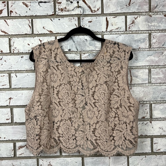 Jenny Yoo X BHLDN | Lace Overlay Top - Picture 2 of 11